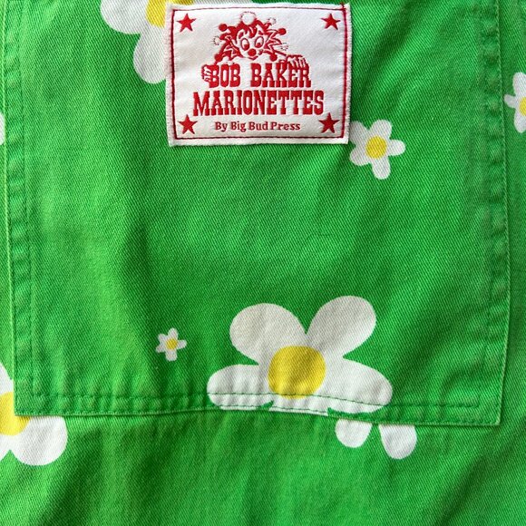 Big Bud Press Bob Baker Marionettes Jumpsuit XS/XXS P Green Daisy Short Sleeve - Picture 12 of 14
